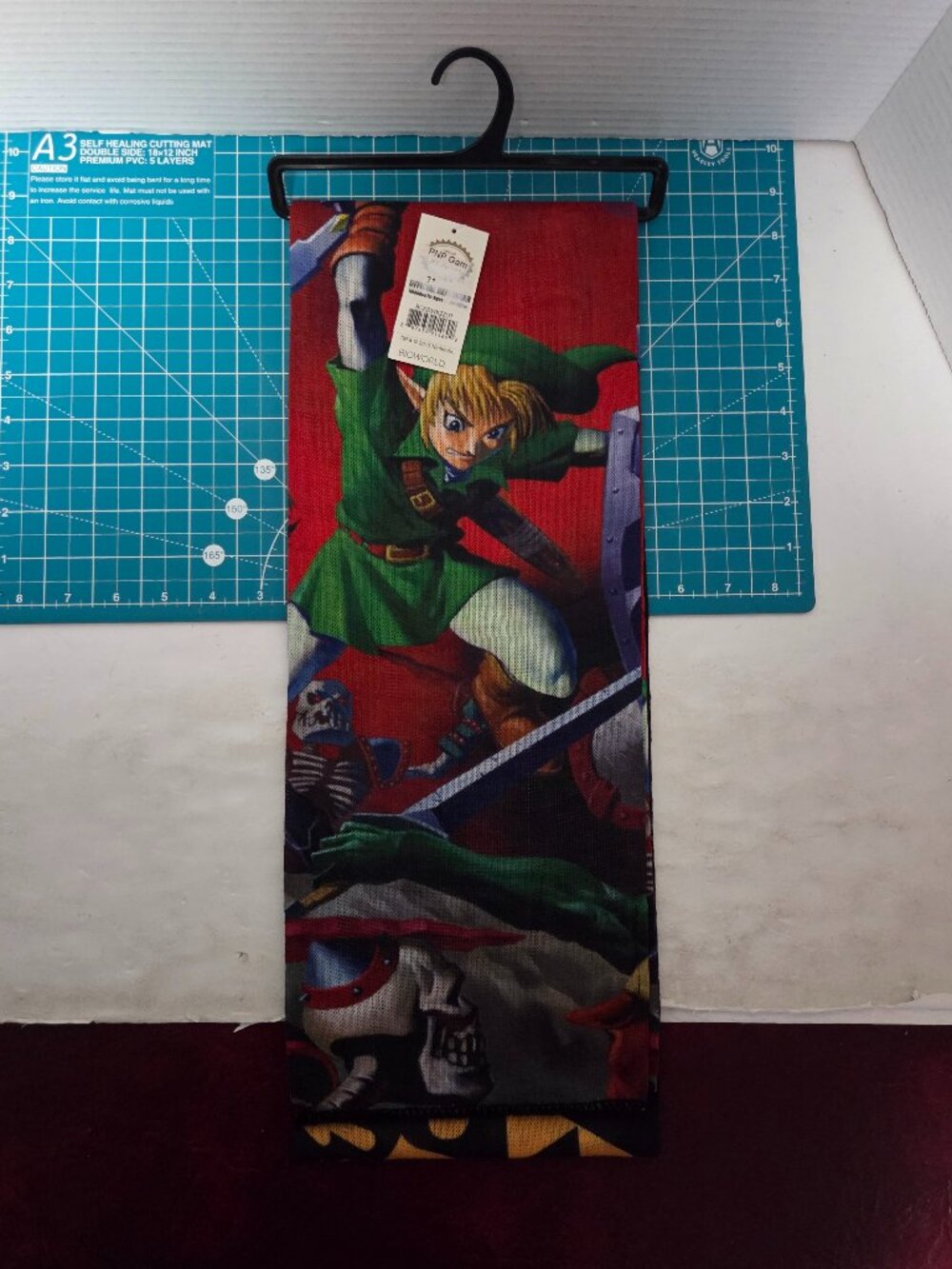 Official Zelda Scarf Adult One Size Black Gold Skyward Sword Nintendo Videogame